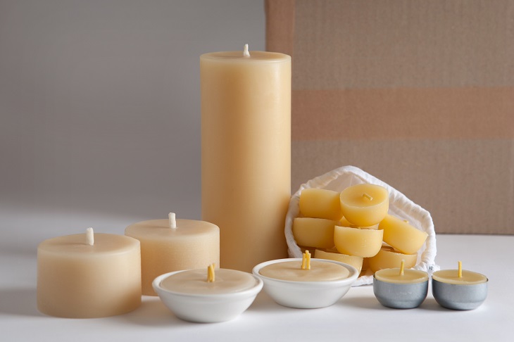 hand dipped beeswax candles