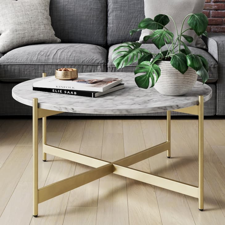 How to Pick Out a Round Coffee Table: Marble vs. Wood