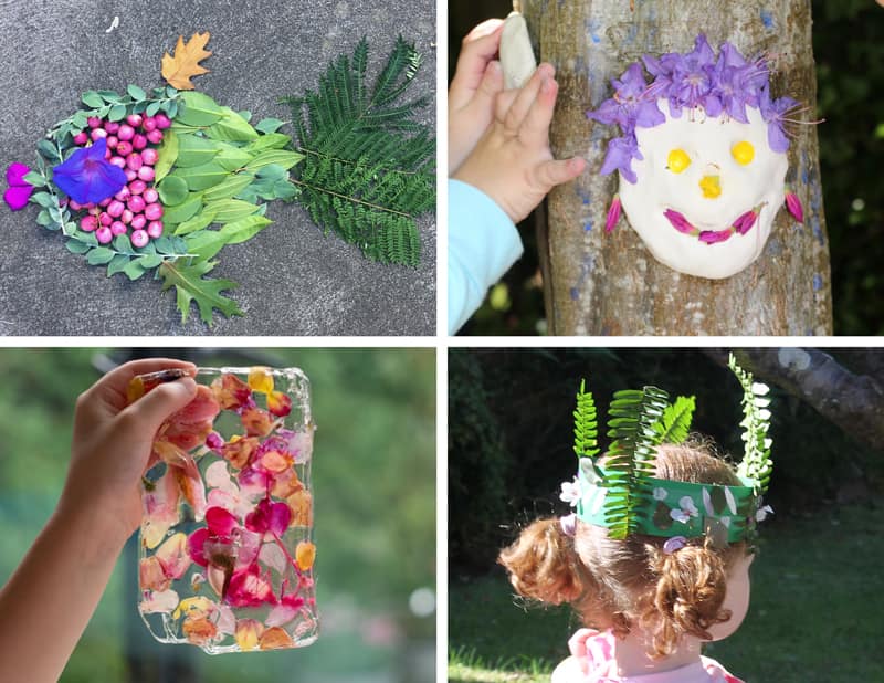 for pictures of Outdoor crafts for kids
