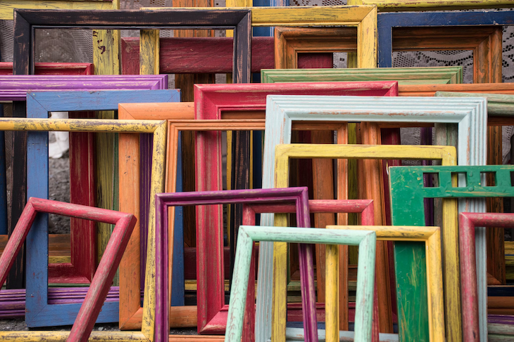 colourful picture frames